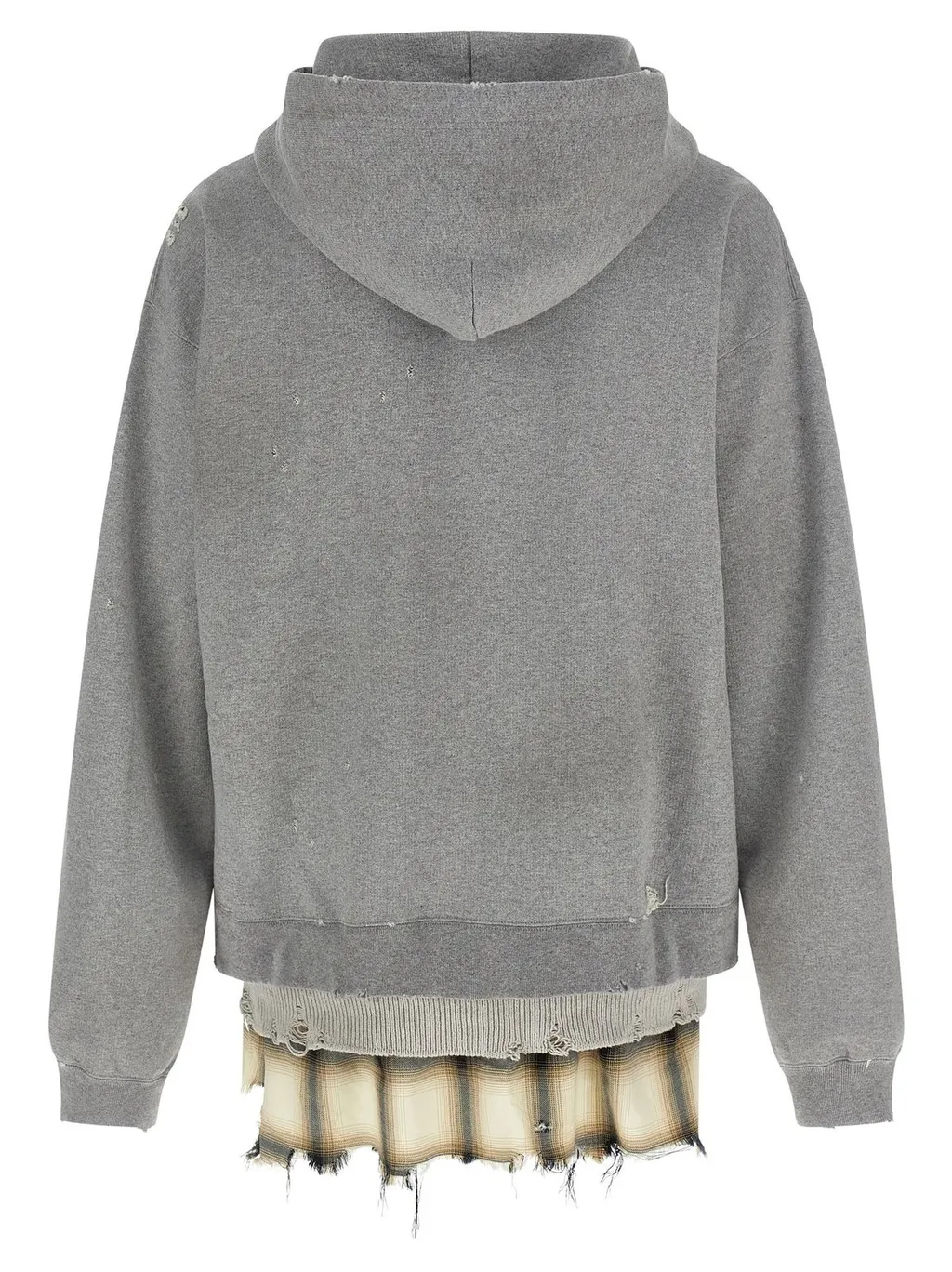 Maison Mihara Yasuhiro Layered Drawstring Hoodie