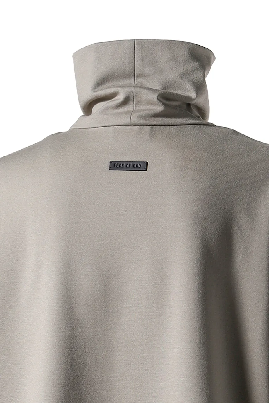 High Neck Short Sleeve Shirt /Dusty Beige