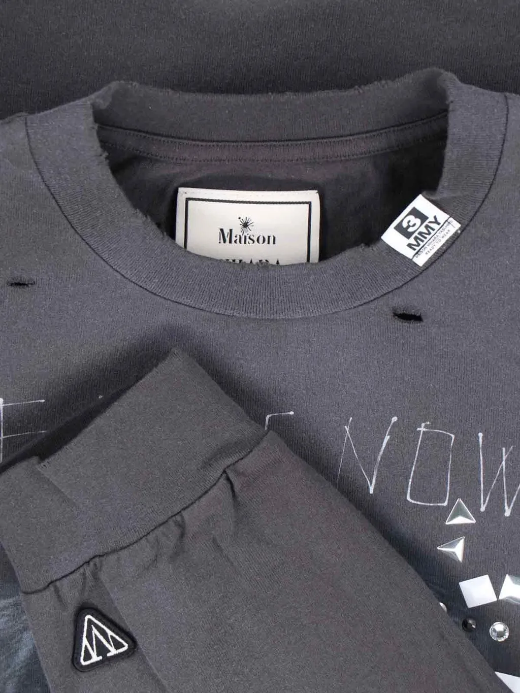 Maison Mihara Yasuhiro Distressed T-Shirt