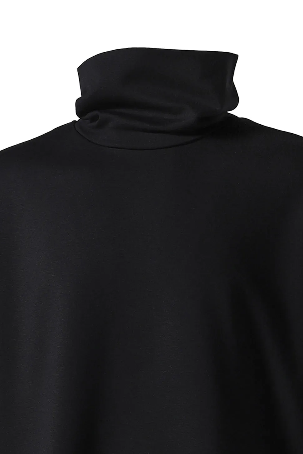 High Neck Short Sleeve Shirt /Blk