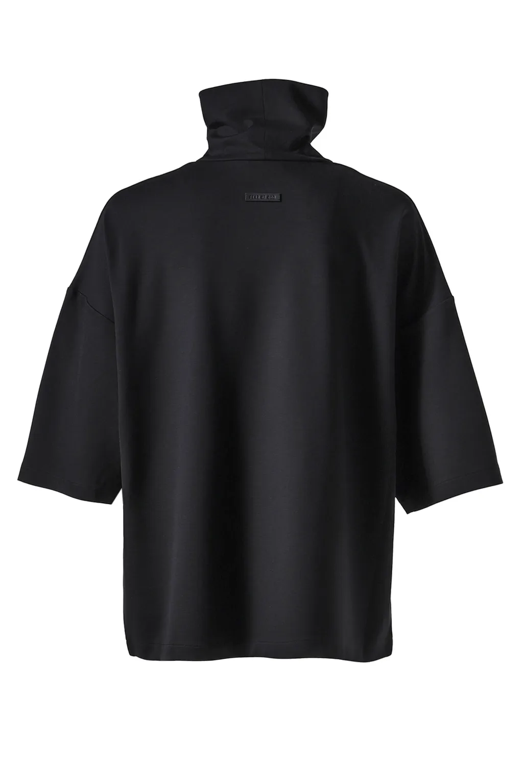 High Neck Short Sleeve Shirt /Blk