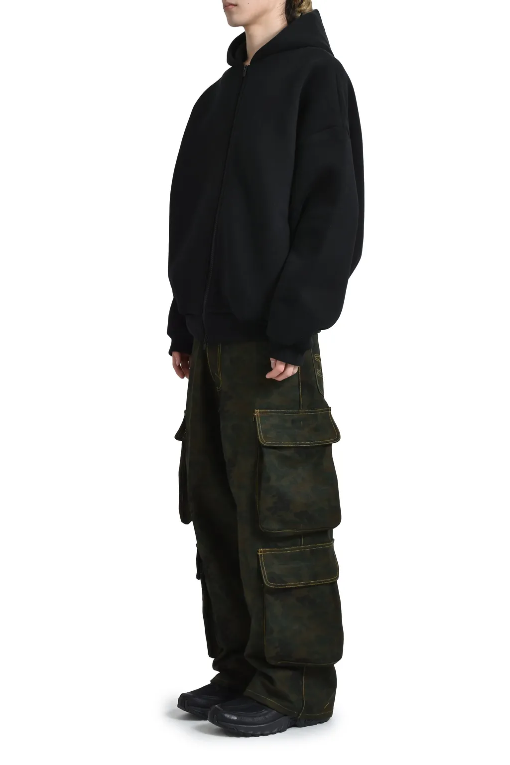 Full Zip Hoodie /Blk
