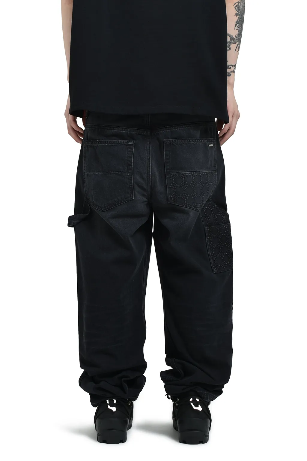 Debossed Ma Quad Carpenter / Vtg Blk