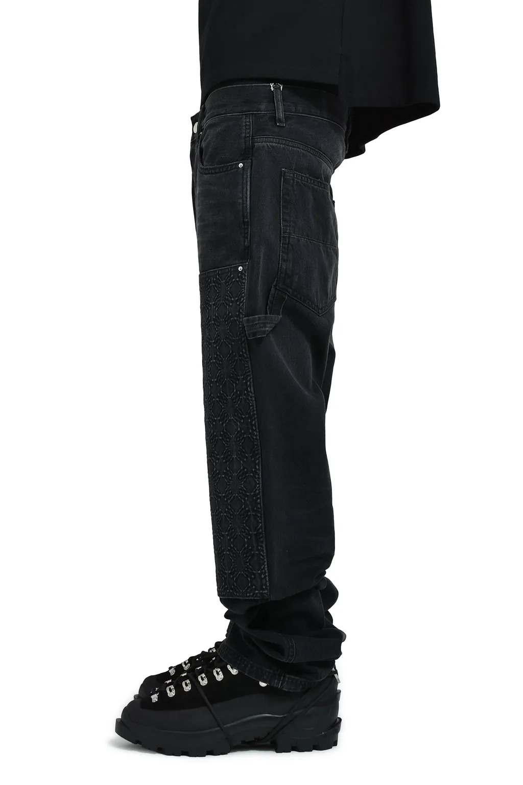 Debossed Ma Quad Carpenter / Vtg Blk
