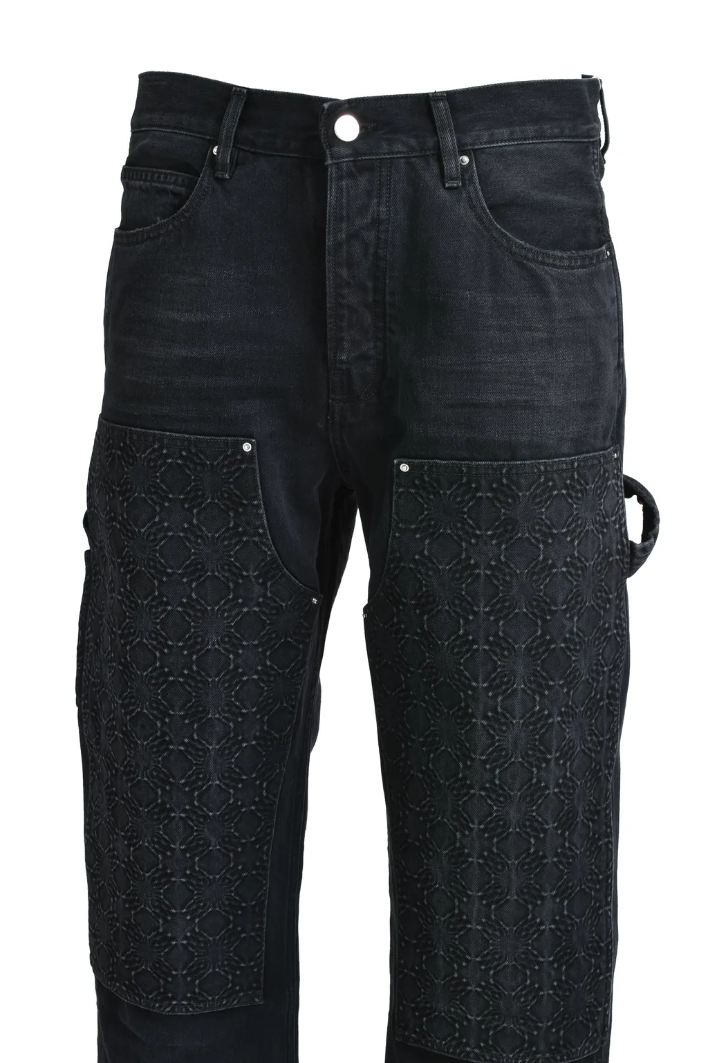 Debossed Ma Quad Carpenter / Vtg Blk