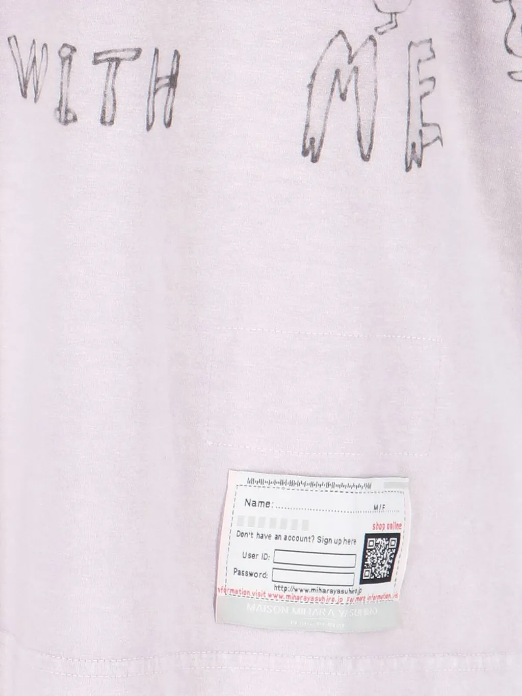 Maison Mihara Yasuhiro Graphic-Printed Crewneck Distressed T-Shirt