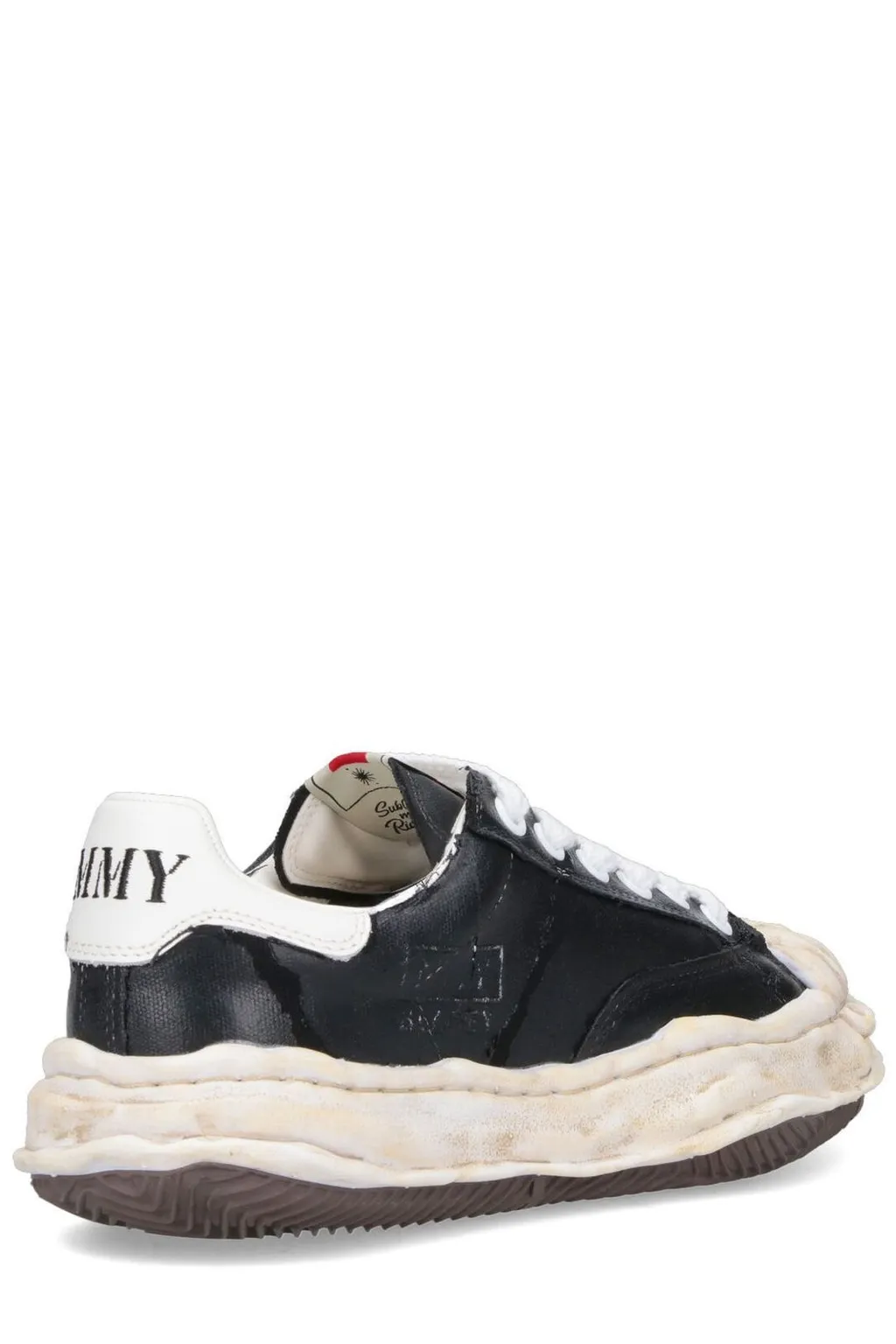 Maison Mihara Yasuhiro Blakey Torn-Film Lace-Up Sneakers