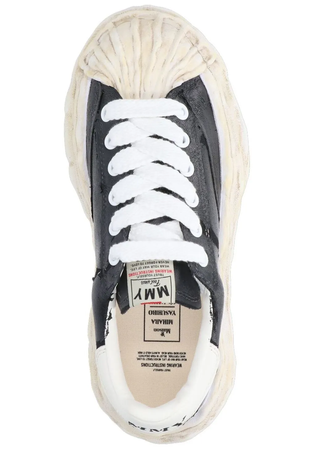Maison Mihara Yasuhiro Blakey Torn-Film Lace-Up Sneakers