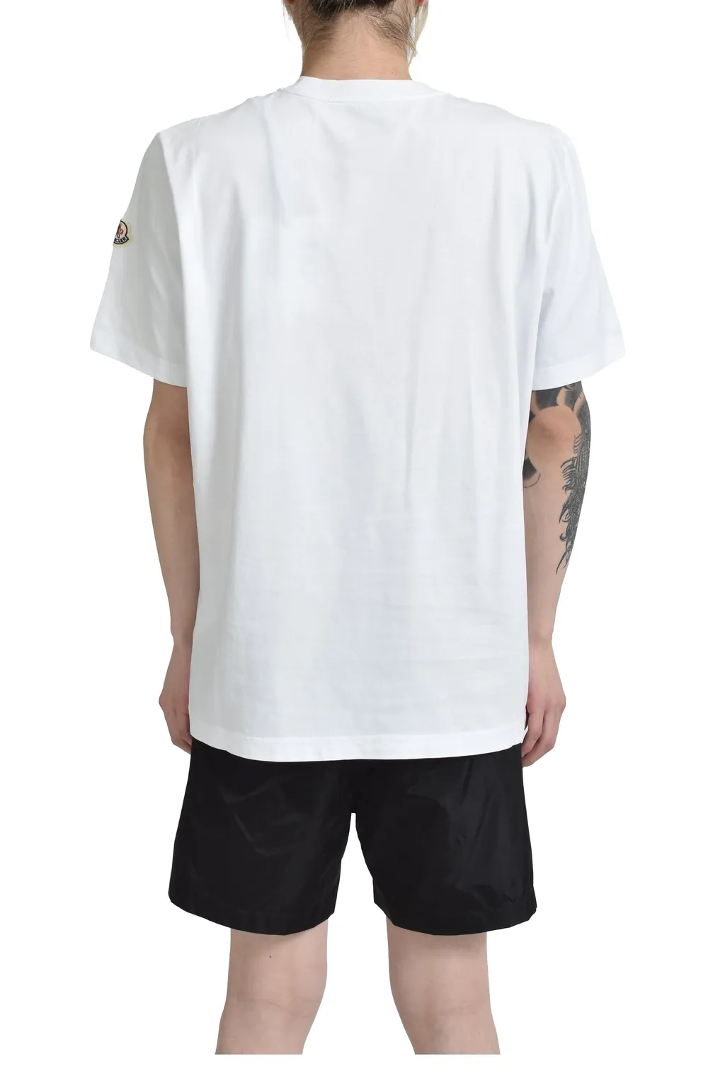 College Logo Ss T-Shirt / Wht