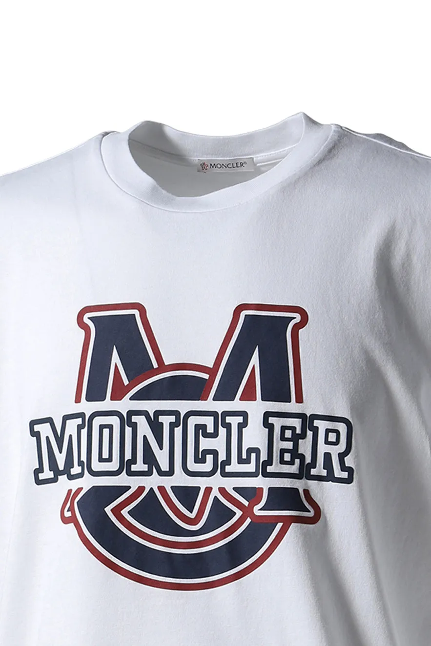 College Logo Ss T-Shirt / Wht