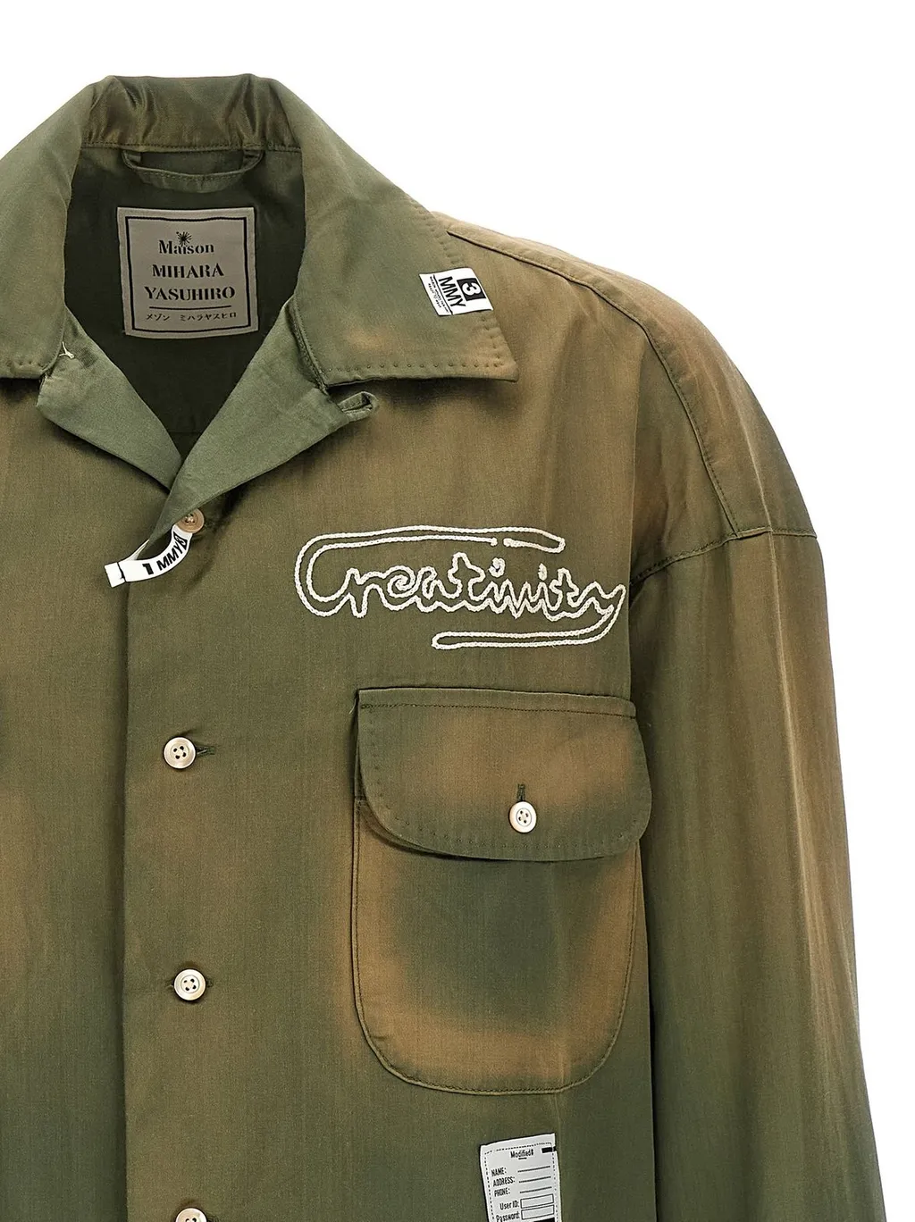 Maison Mihara Yasuhiro Pocket Detail Buttoned Shirt