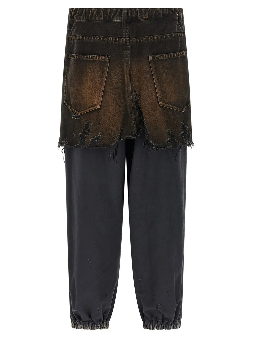 Maison Mihara Yasuhiro Distressed Elasticated Waistband Trouser-Skirt