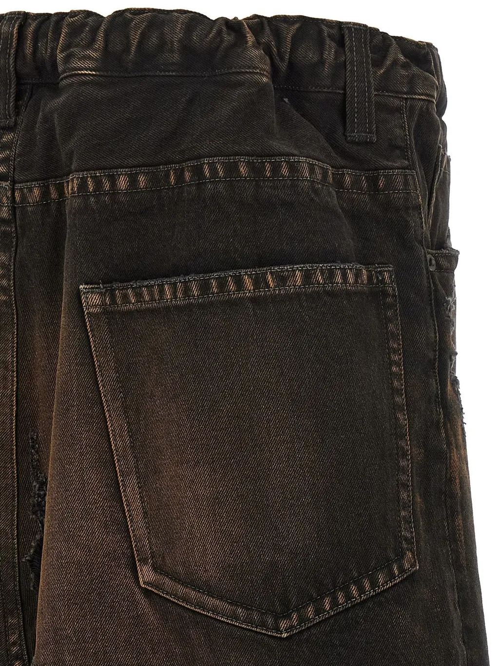 Maison Mihara Yasuhiro Distressed Elasticated Waistband Trouser-Skirt