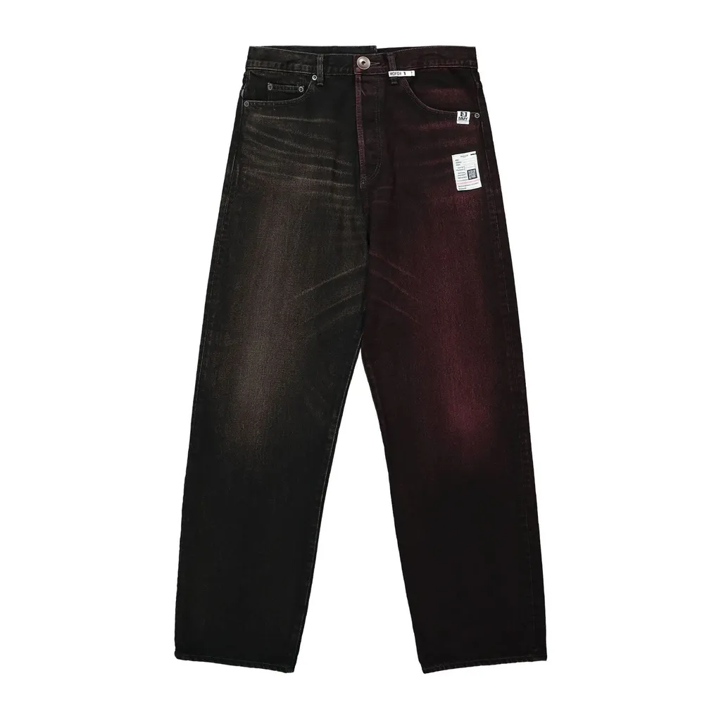 Maison Mihara Yasuhiro W-Combined Patch Detailed Jeans