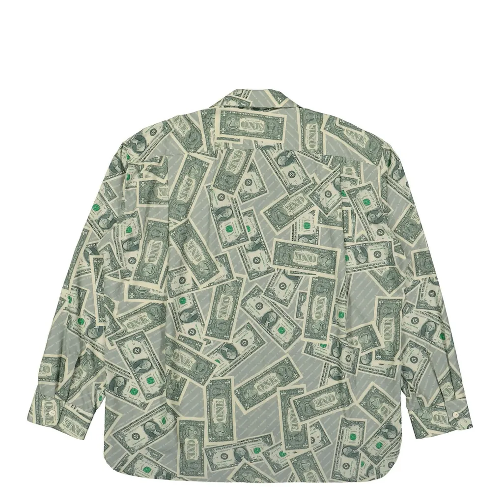 Maison Mihara Yasuhiro Dollar Bill Logo Patch Shirt