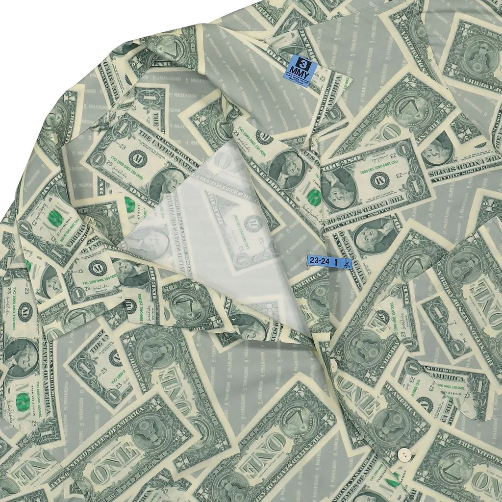 Maison Mihara Yasuhiro Dollar Bill Logo Patch Shirt