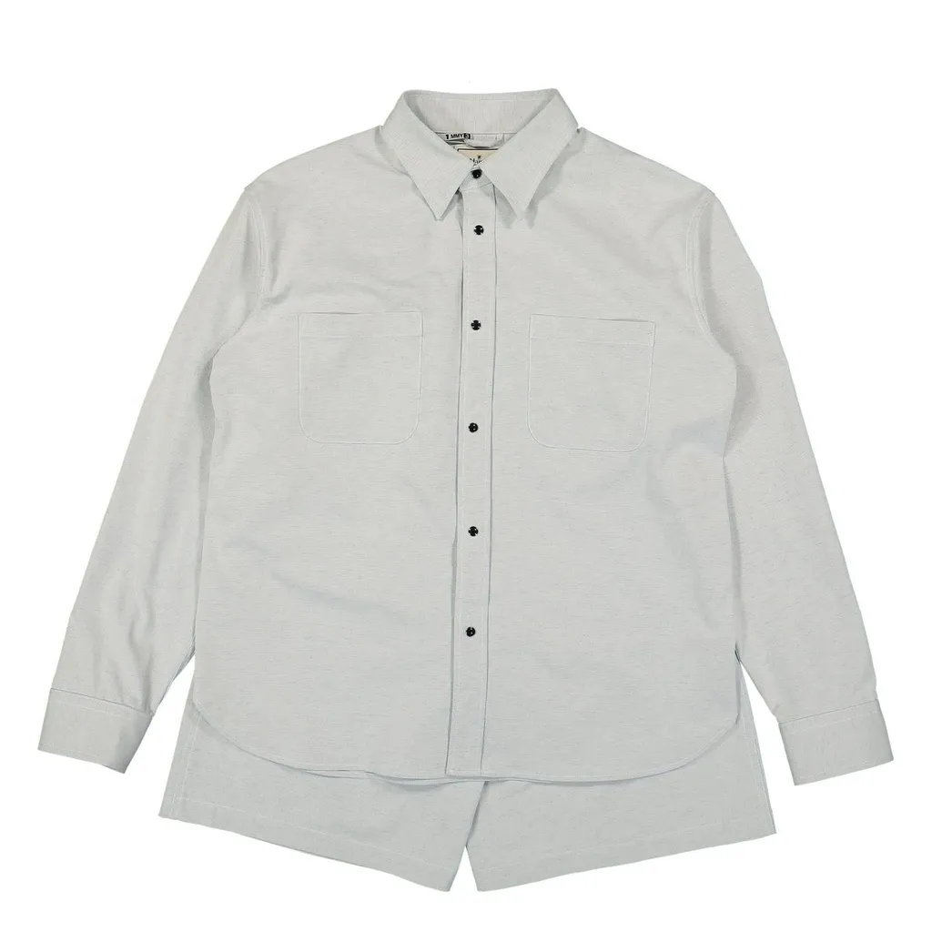 Maison Mihara Yasuhiro Logo-Patch Deconstructed Combo Shorts