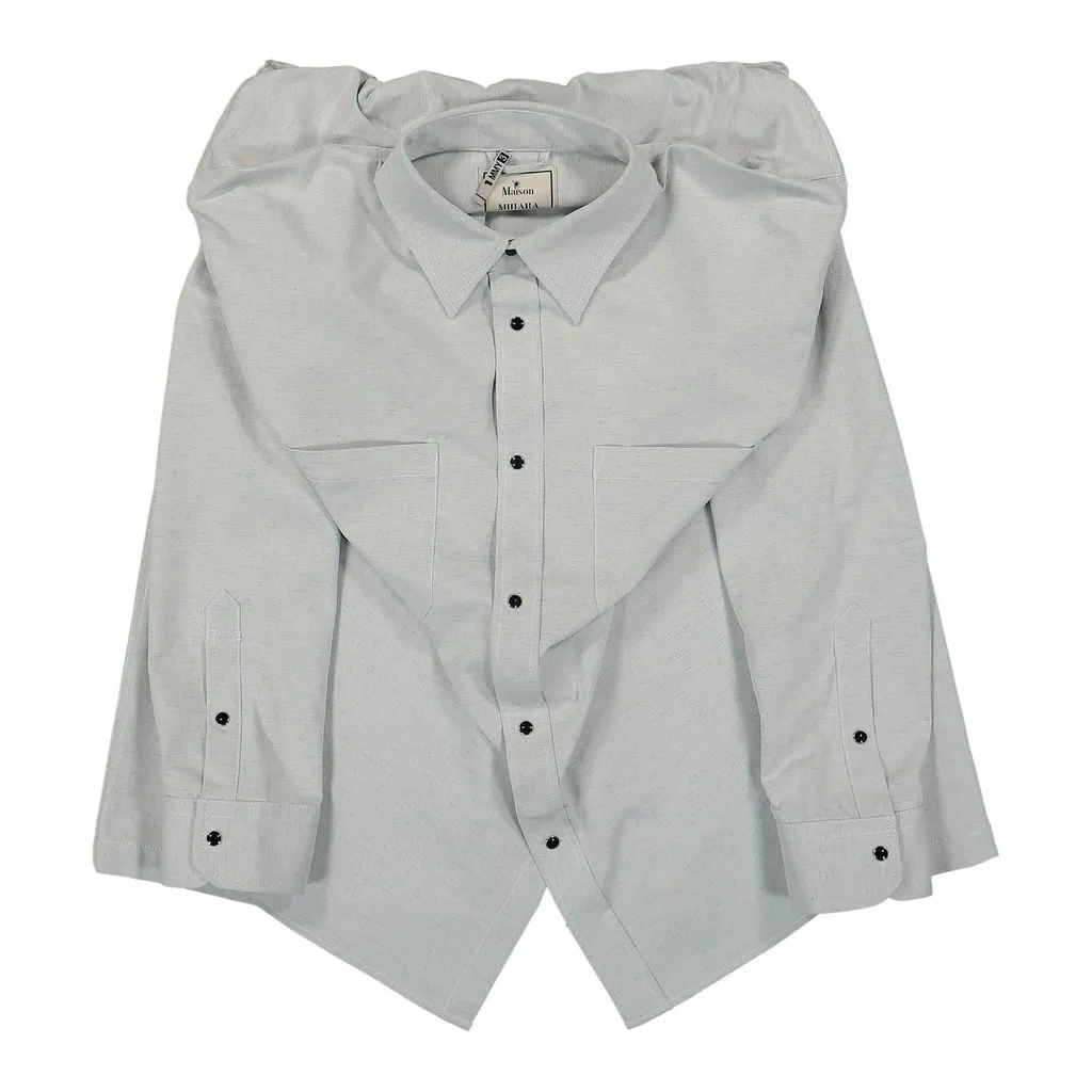 Maison Mihara Yasuhiro Logo-Patch Deconstructed Combo Shorts