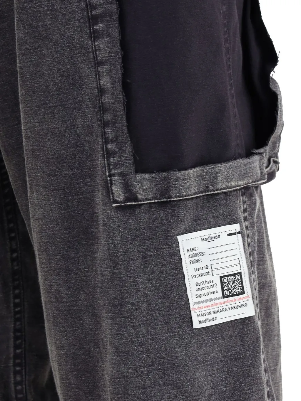 Maison Mihara Yasuhiro Drawstring Loose Fit Cargo Pants
