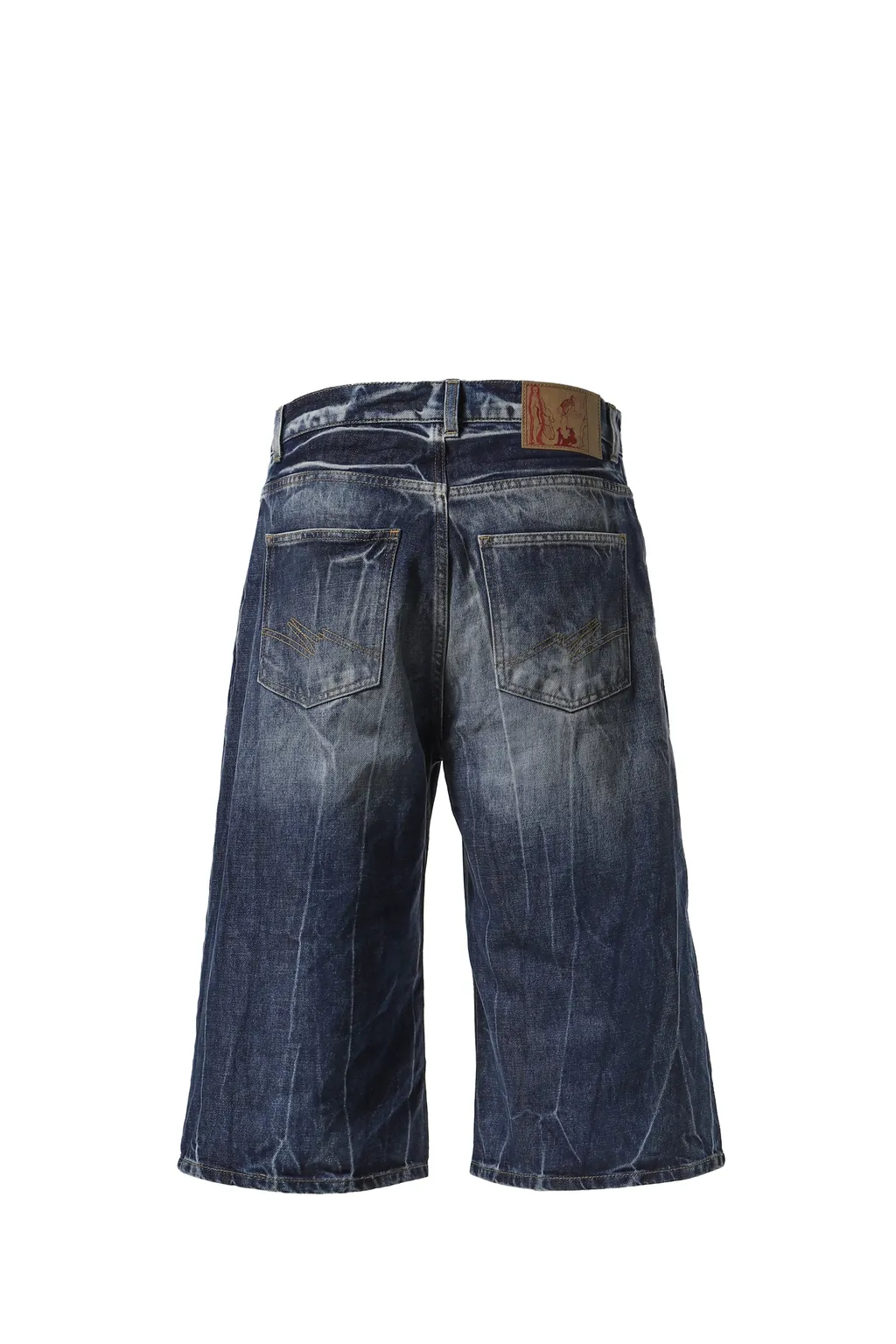 Zip Jean Short / Blu Acid Blu