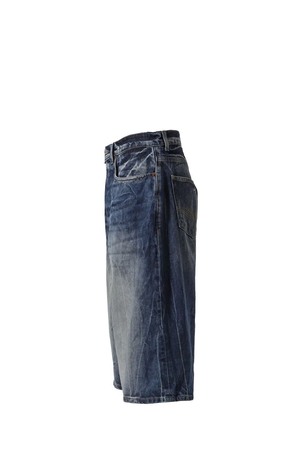 Zip Jean Short / Blu Acid Blu