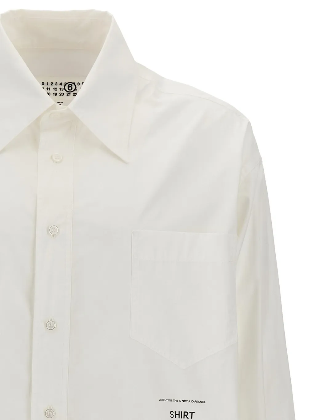 Mm6 Maison Margiela Logo Printed Oversized Shirt