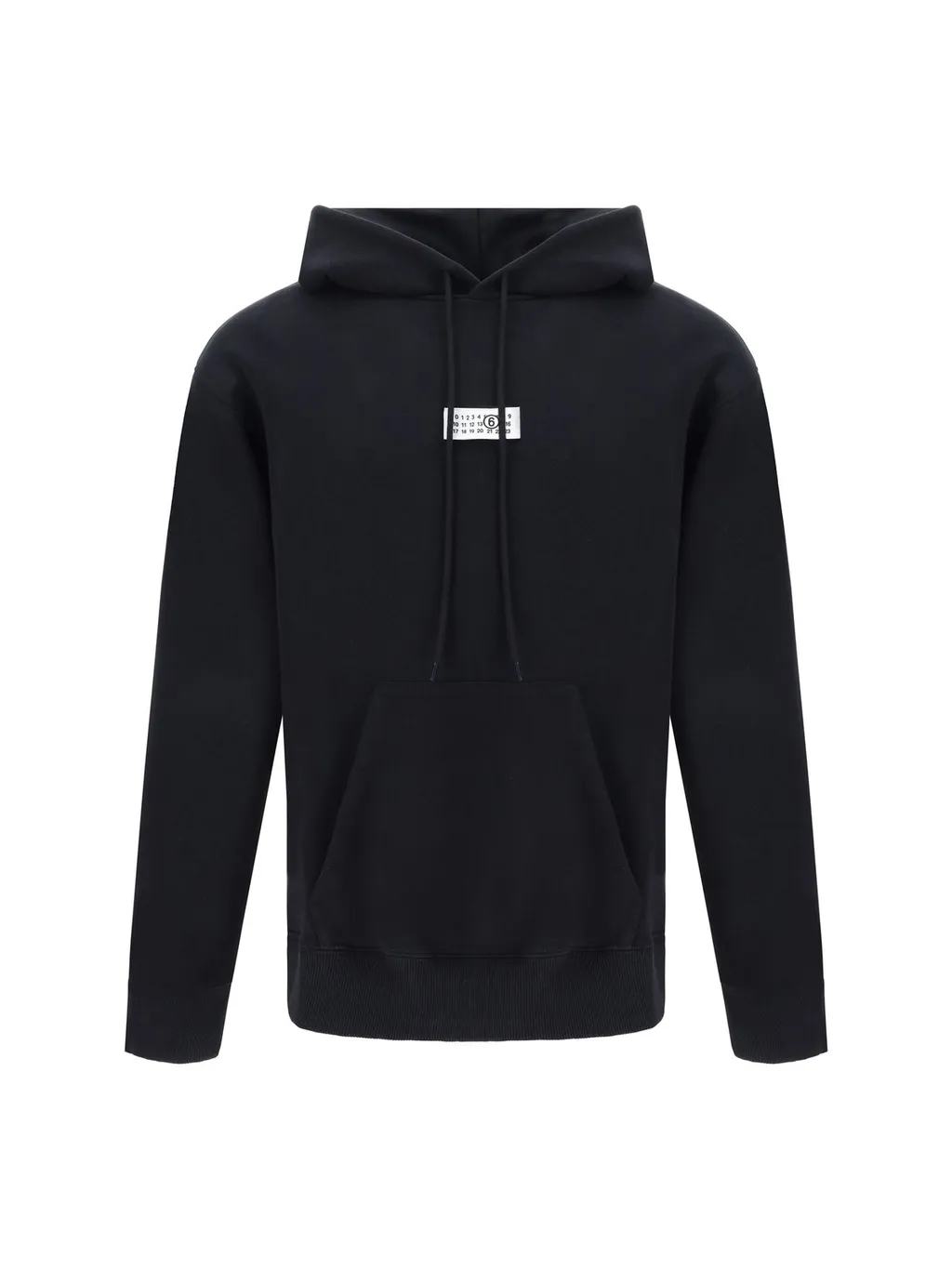 Mm6 Maison Margiela Numbers-Motif Drawstring Hoodie