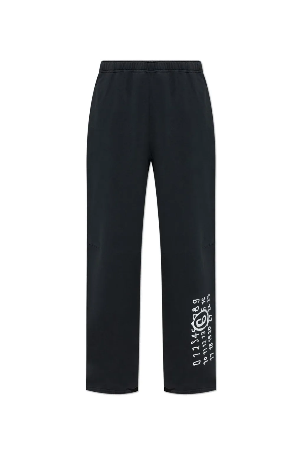Mm6 Maison Margiela Numbers Printed Wide-Leg Track Trousers