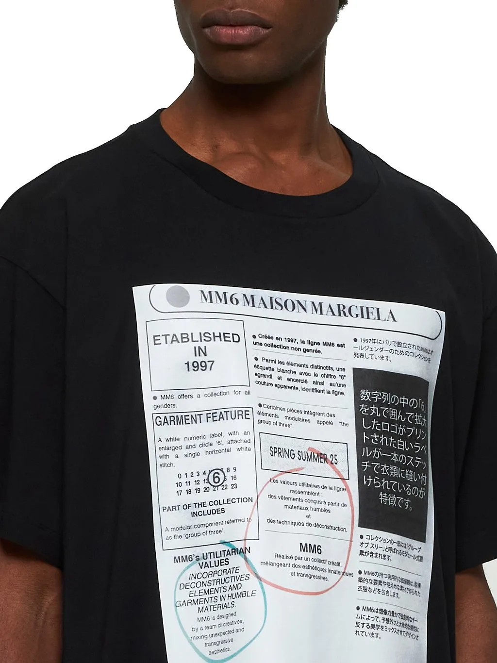 Mm6 Maison Margiela Graphic-Printed Crewneck T-Shirt
