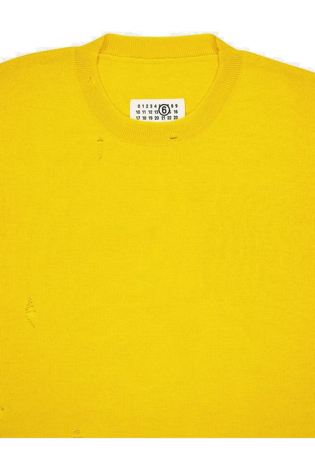 Mm6 Maison Margiela Drop Shoulder Distressed Jumper