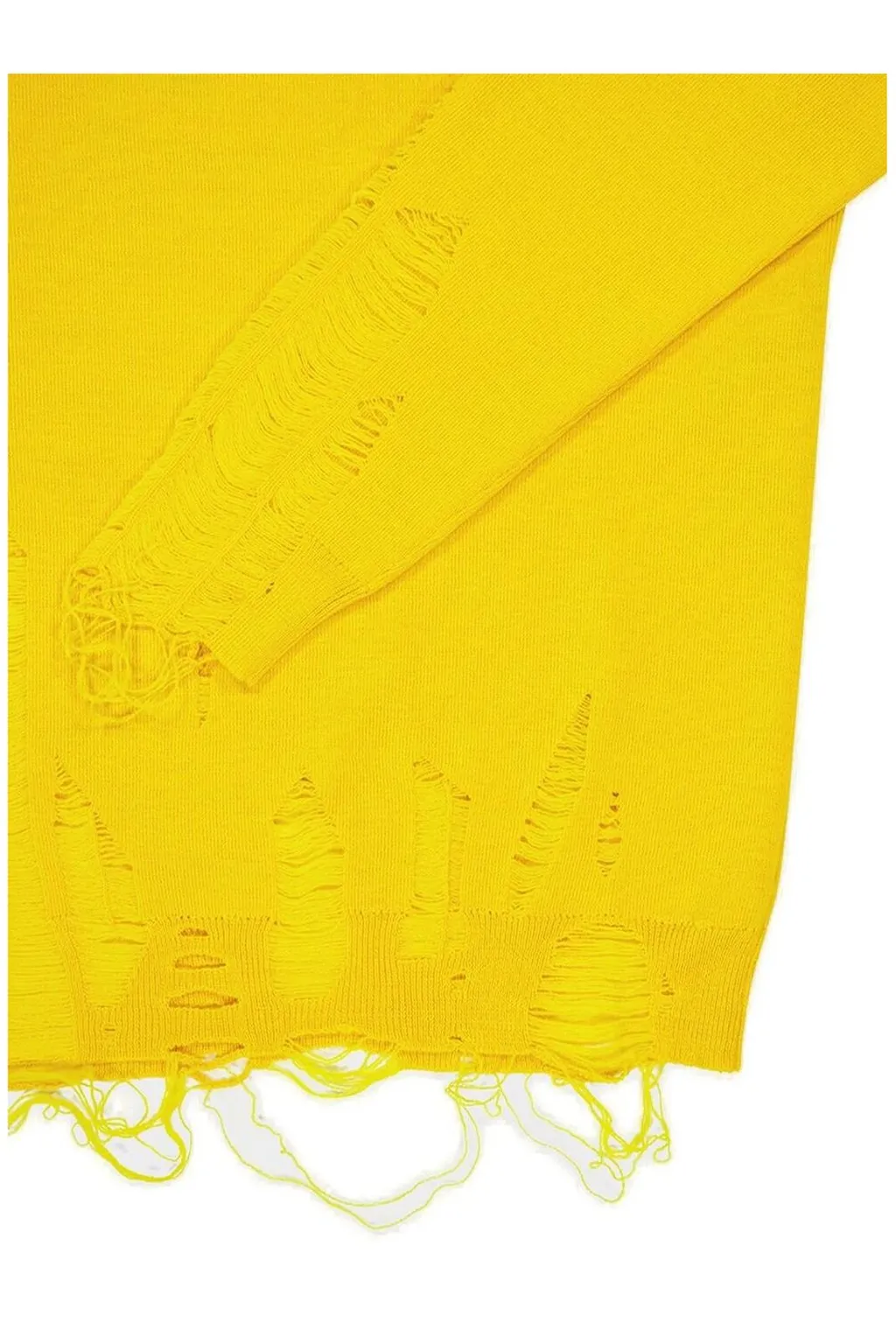 Mm6 Maison Margiela Drop Shoulder Distressed Jumper