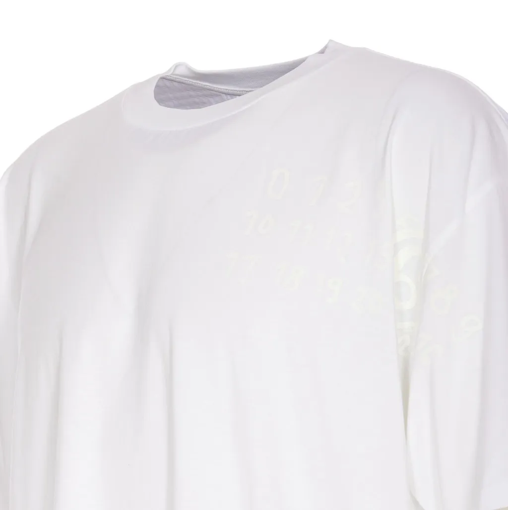 Mm6 Maison Margiela Numbers Printed Crewneck T-Shirt