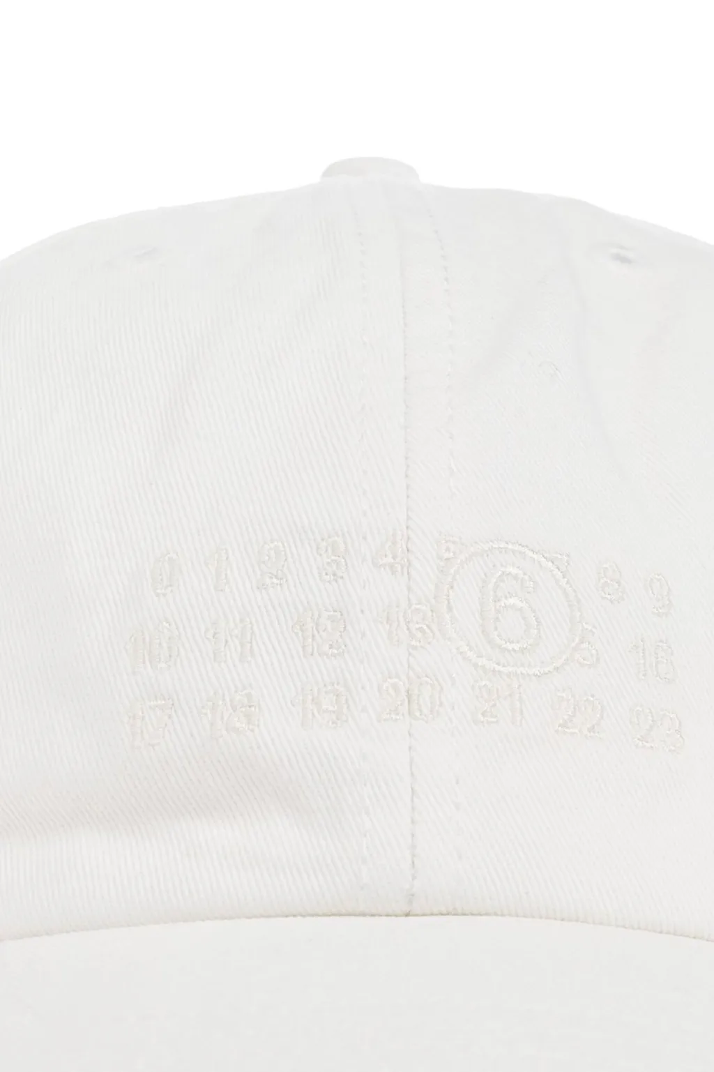 Mm6 Maison Margiela Logo Embroidered Baseball Cap