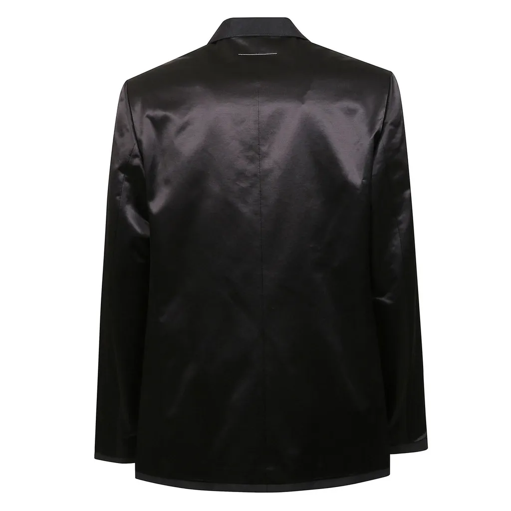 Mm6 Maison Margiela Single-Breasted Satin Blazer