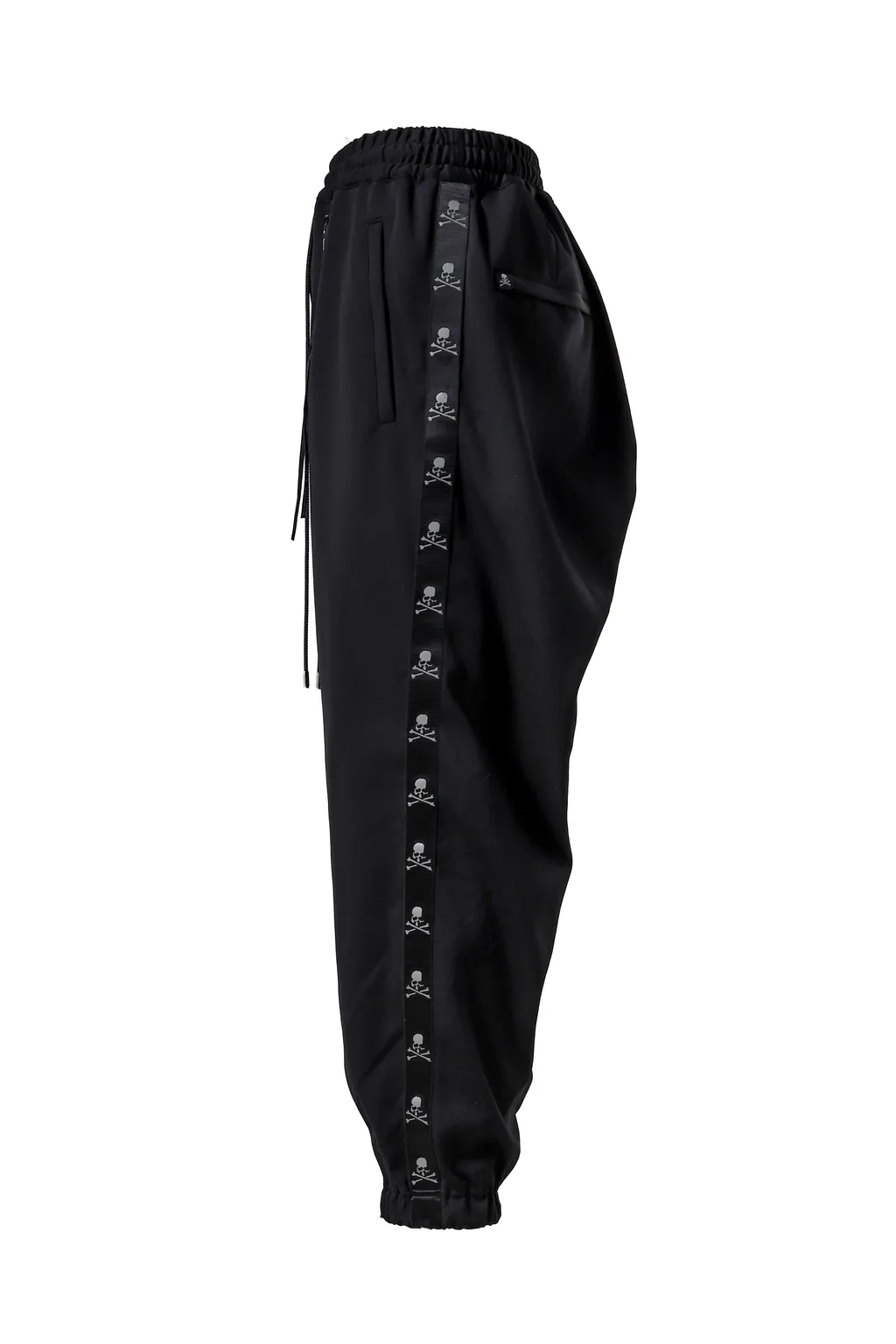 Skull Tape Jersey Jogger Pants / Blk