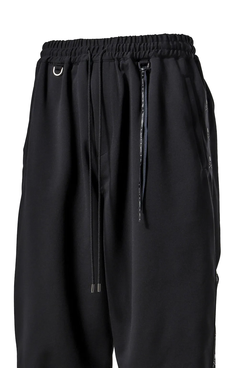 Skull Tape Jersey Jogger Pants / Blk