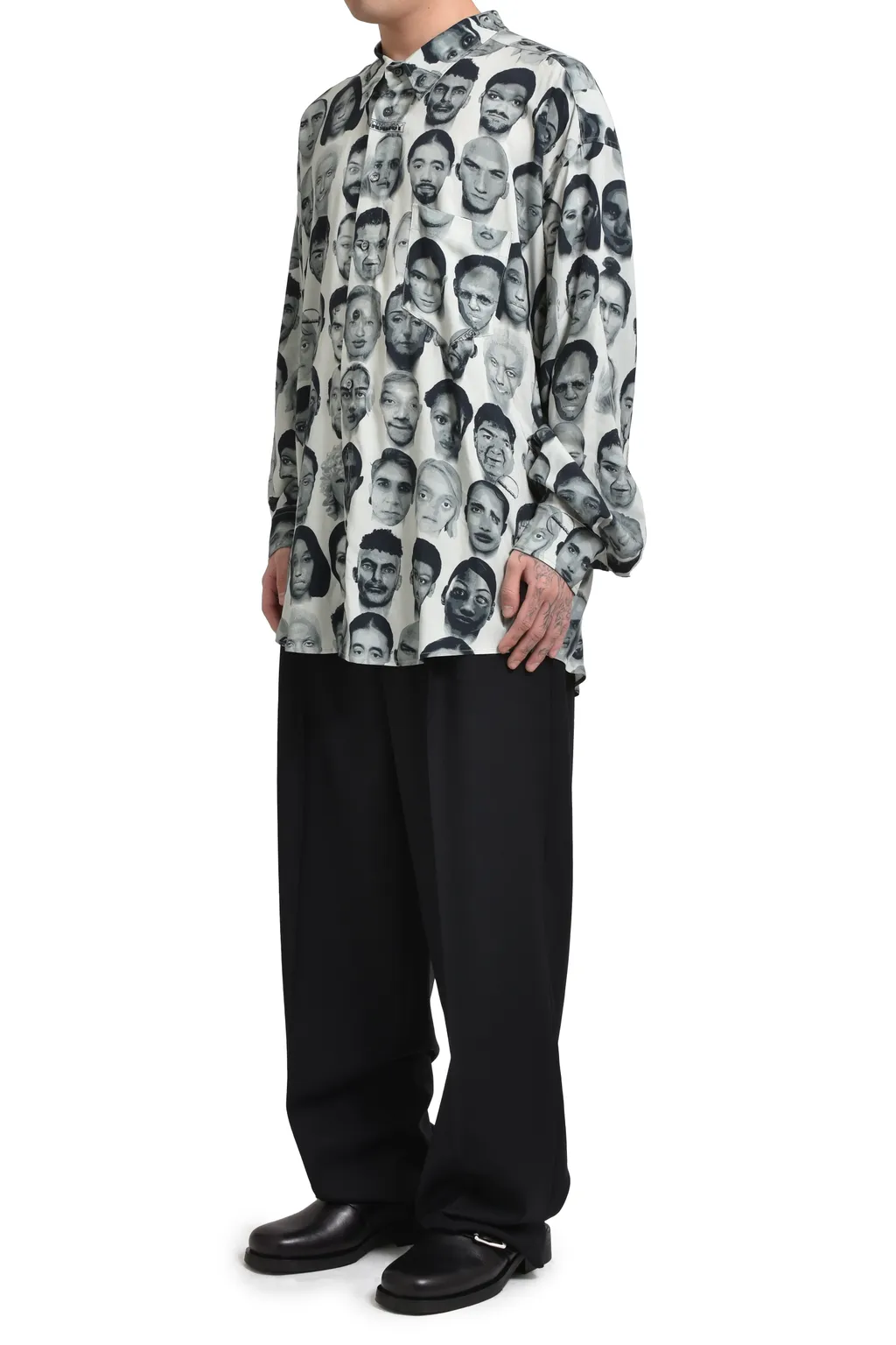 Finalists Twisted Shirt / Blk And Wht Mix