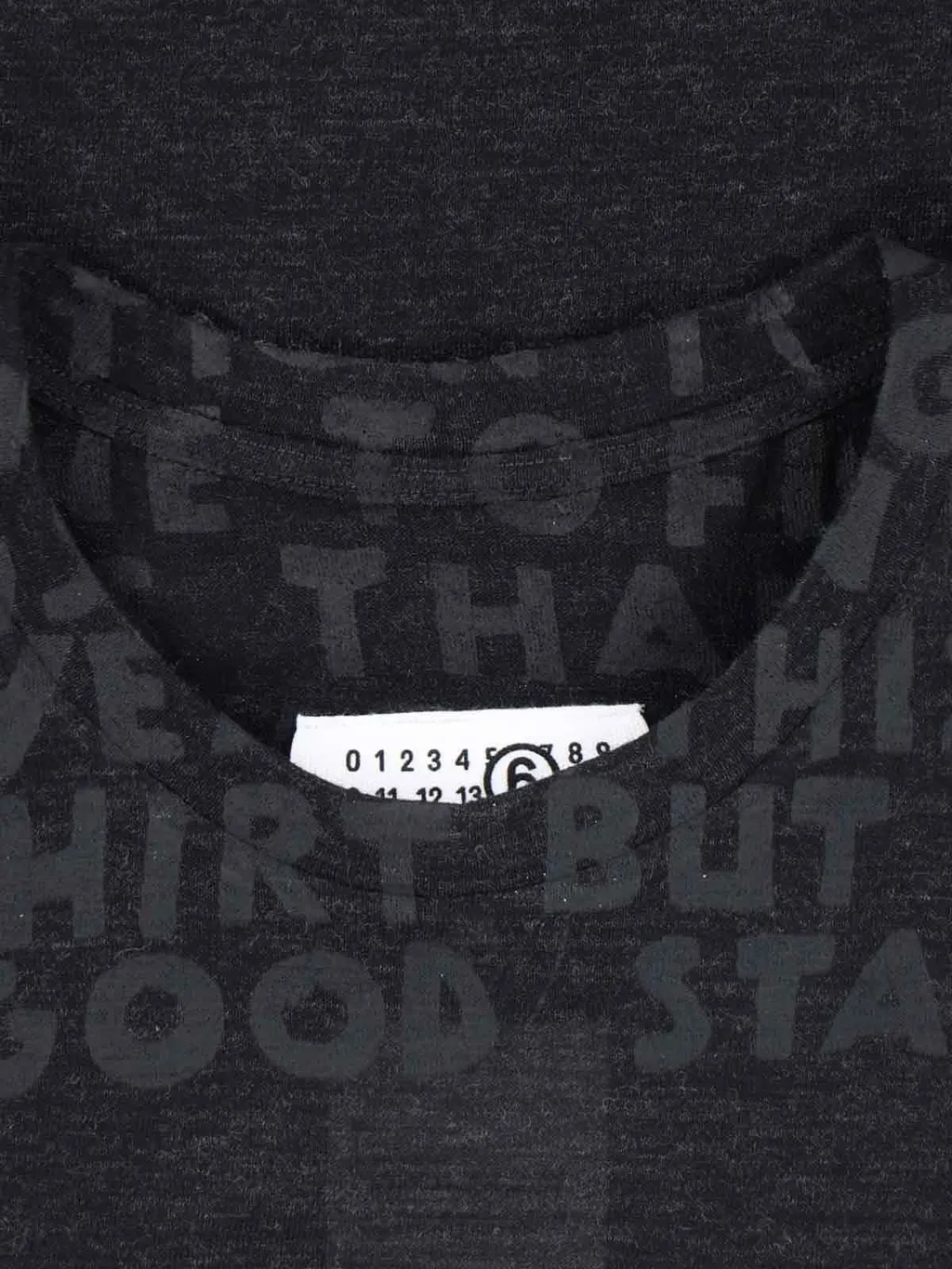 Mm6 Maison Margiela Jacquard Printed Crewneck T-Shirt