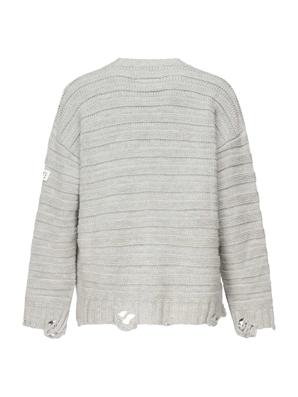 Mm6 Maison Margiela Distressed Knitted Cardigan