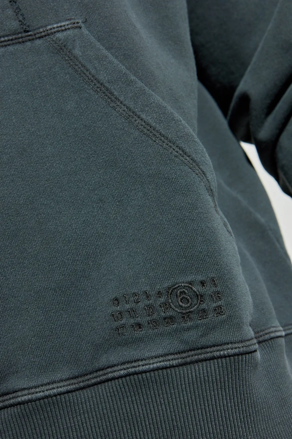 Mm6 Maison Margiela Numeric Embroidered Hoodie