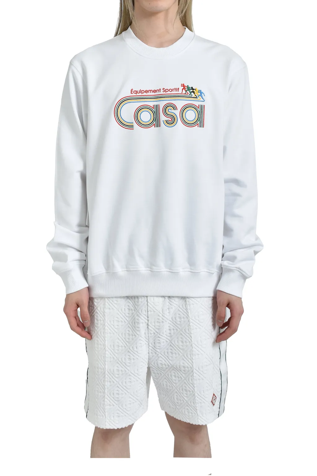 Equipement Sportive Embroidered Classic Sweatshirt / Wht