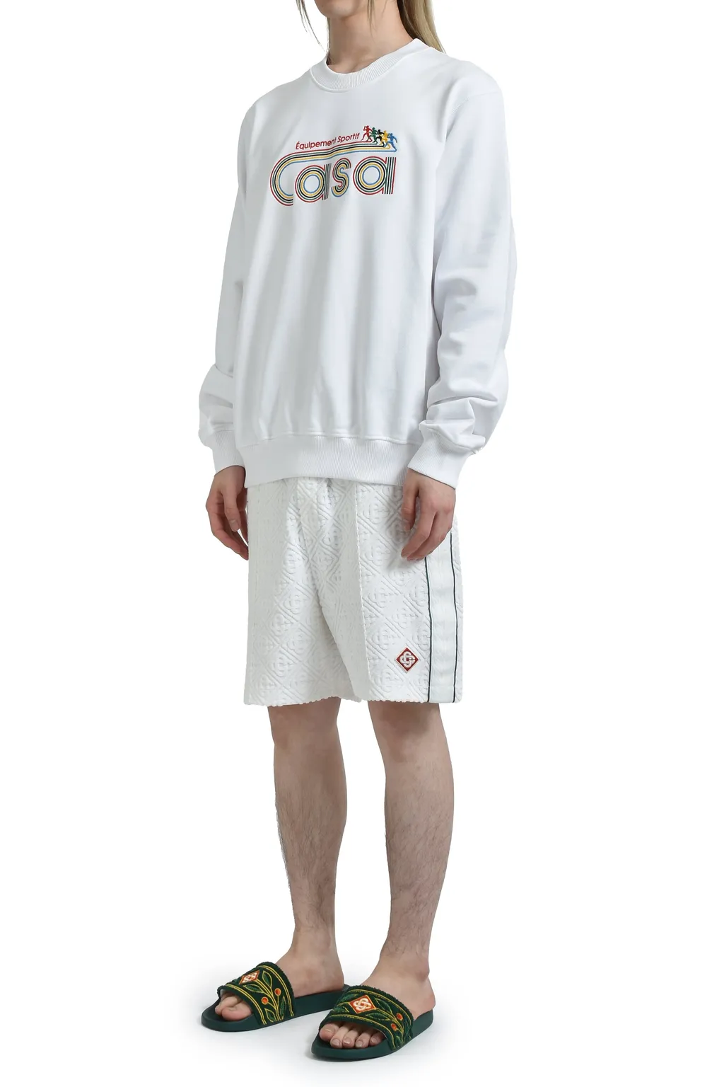 Equipement Sportive Embroidered Classic Sweatshirt / Wht