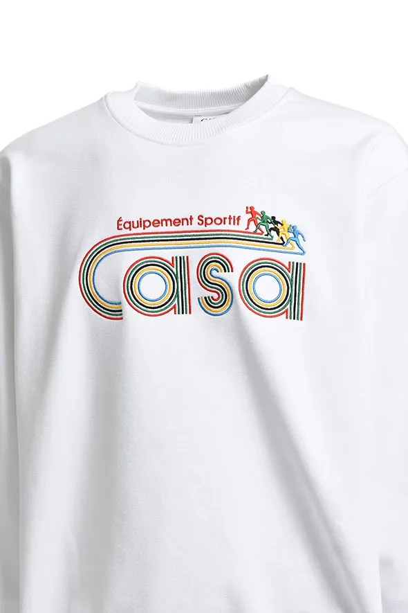 Equipement Sportive Embroidered Classic Sweatshirt / Wht