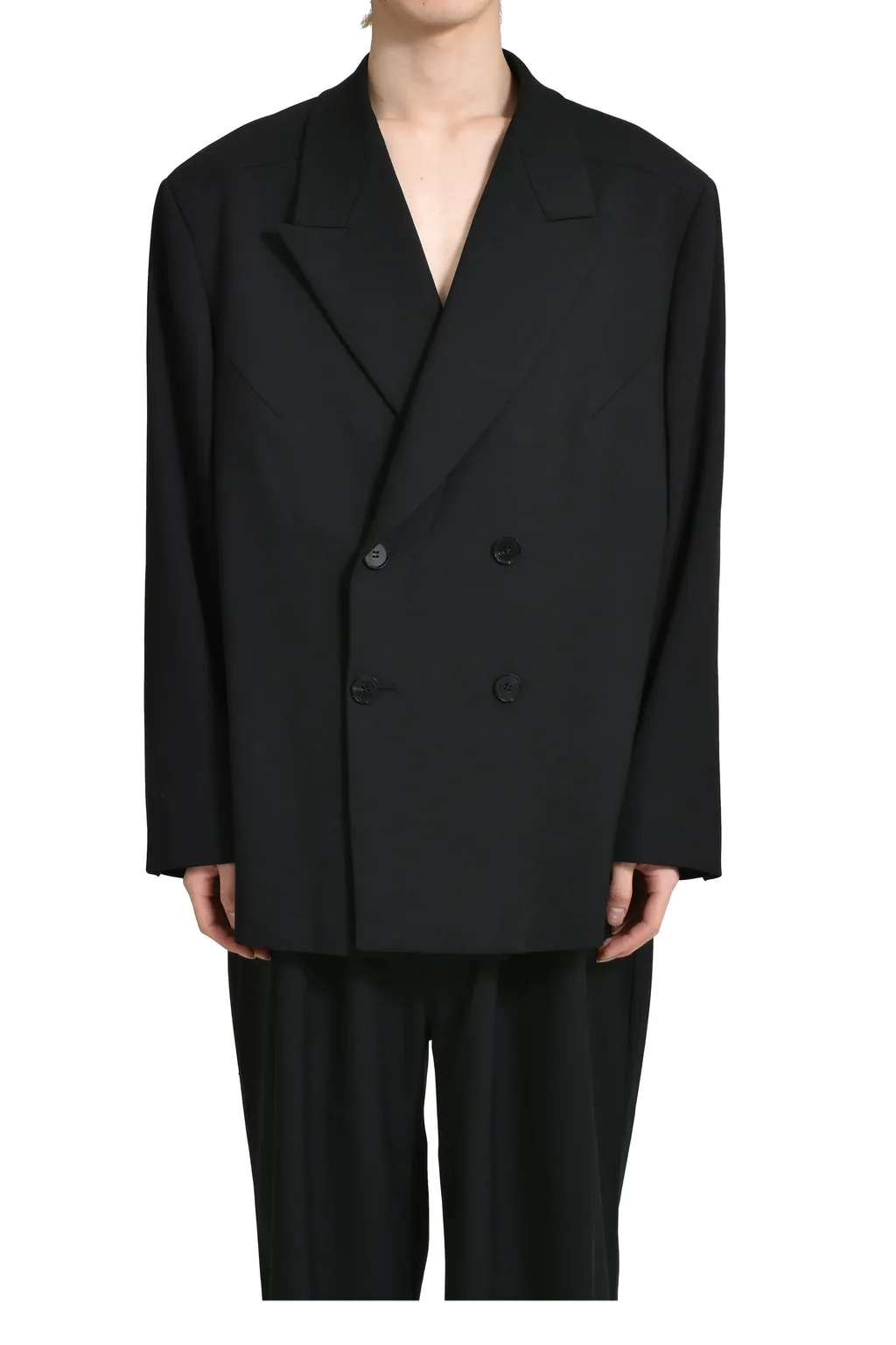 Double Breasted Blazer Black / Blk