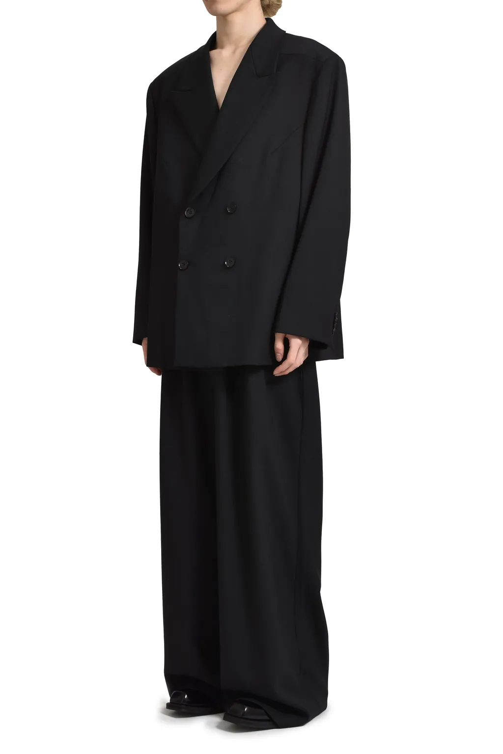 Double Breasted Blazer Black / Blk