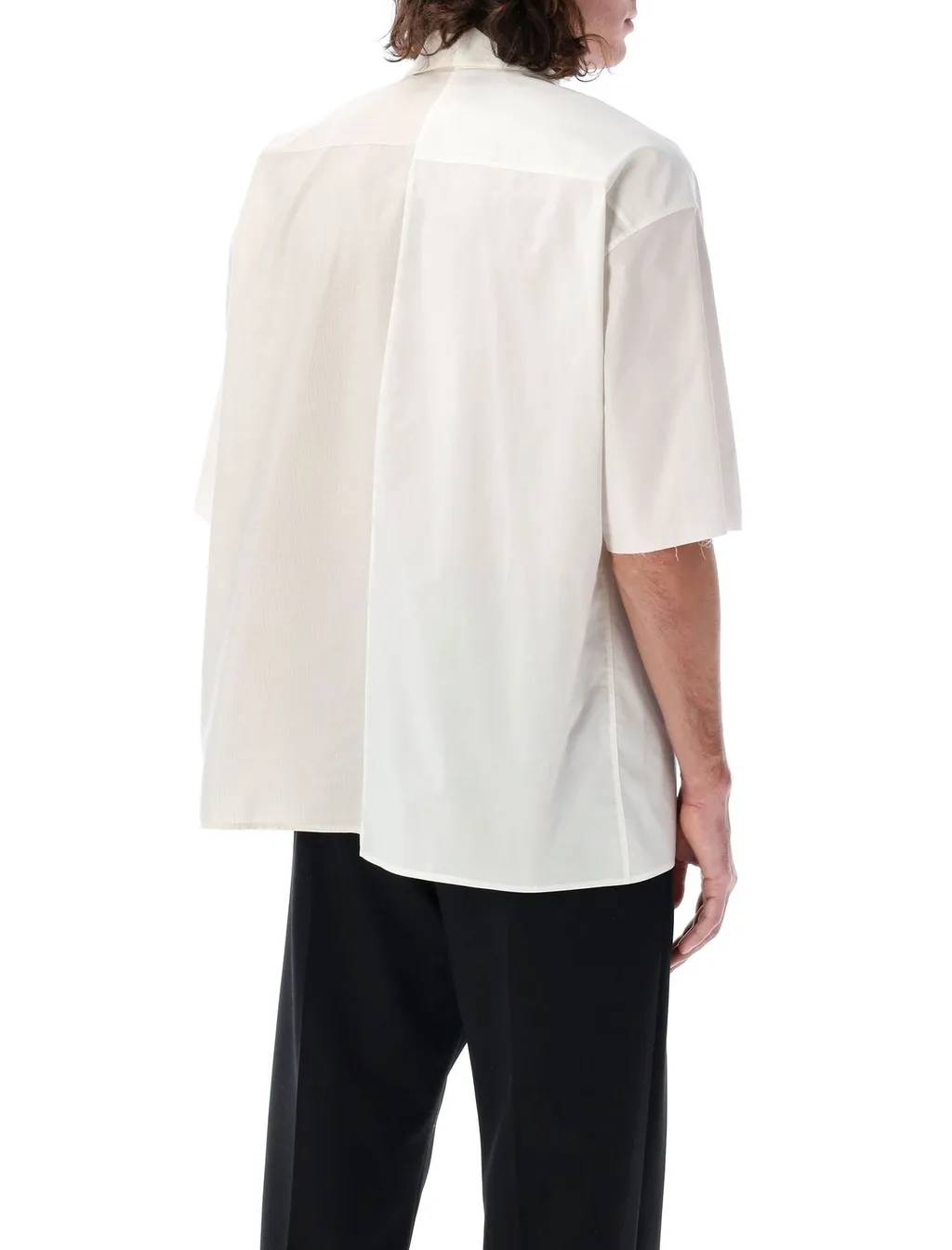 Mm6 Maison Margiela Asymmetric Poplin Shirt