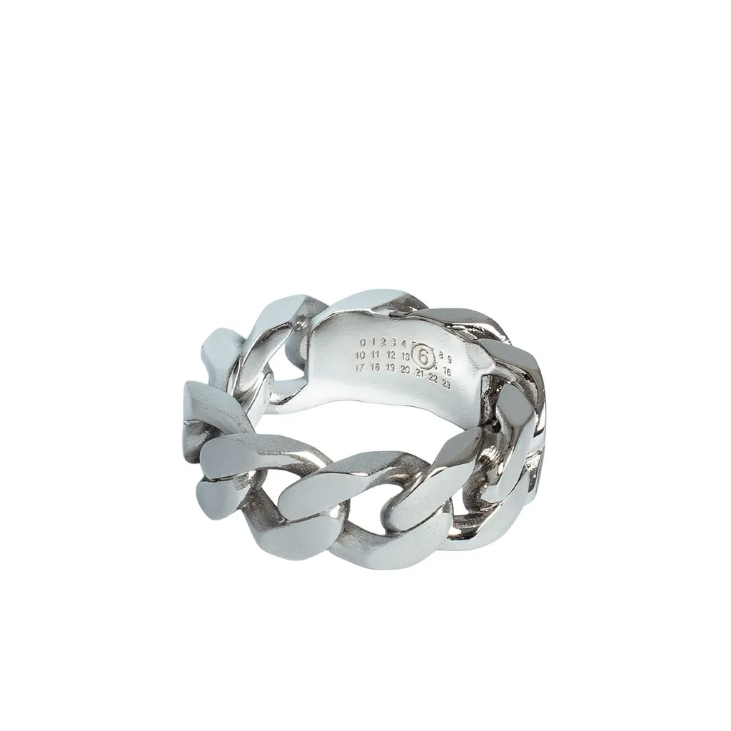 Mm6 Maison Margiela Numeric Chain-Link Ring