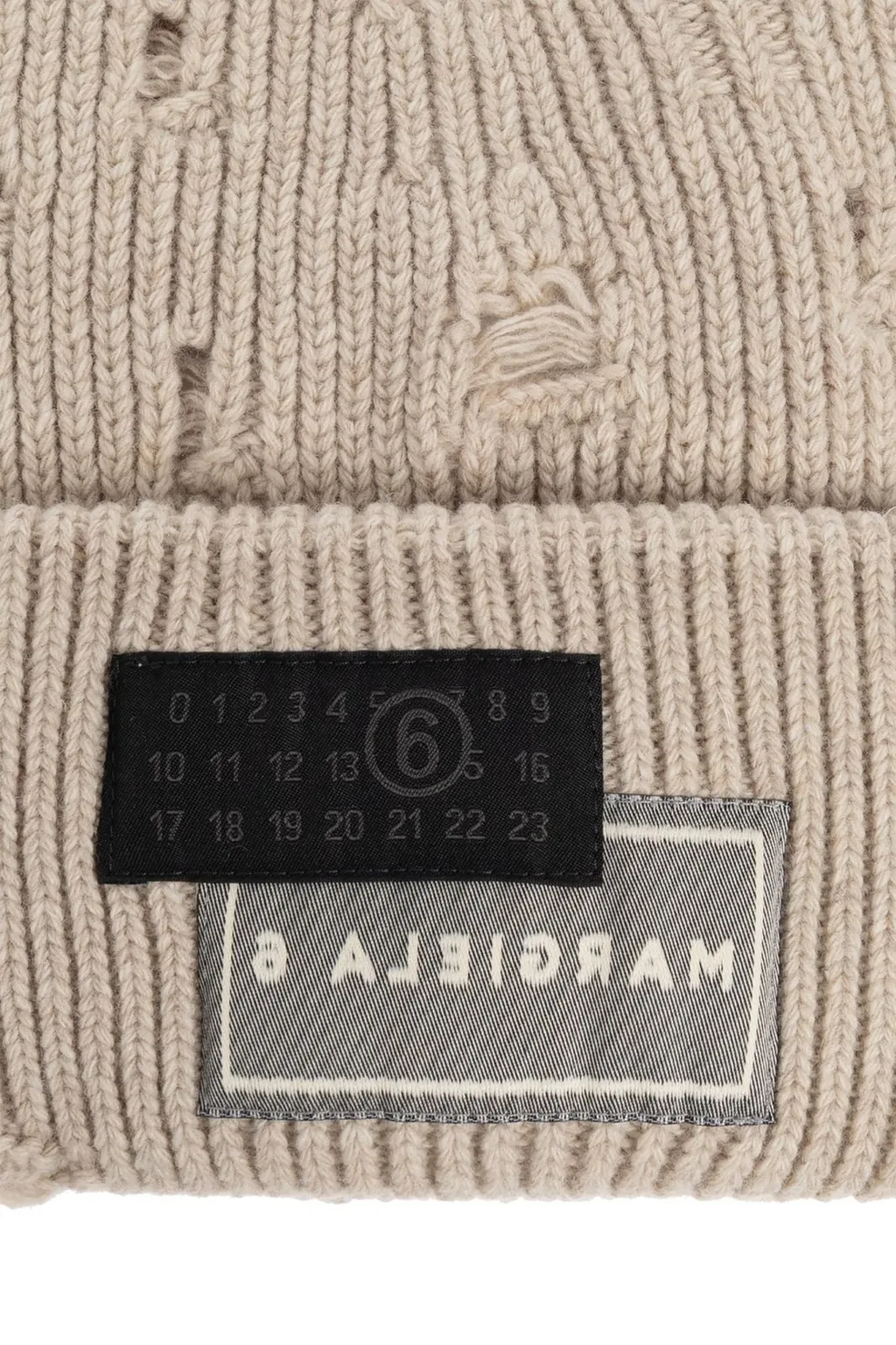 Mm6 Maison Margiela Logo Patch Beanie