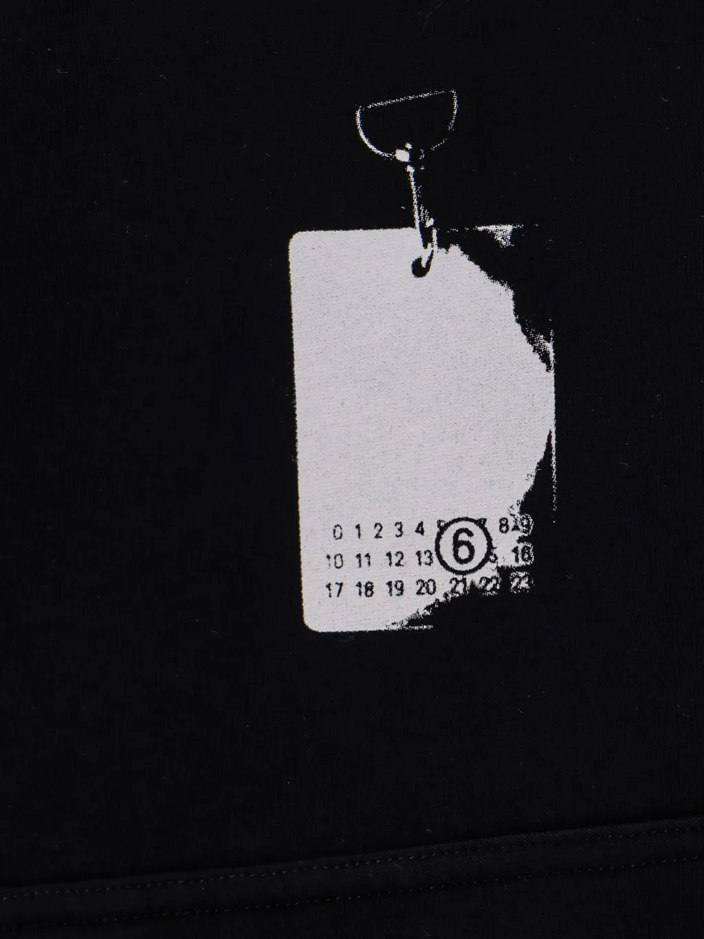 Mm6 Maison Margiela Logo Printed Long-Sleeved Hoodie