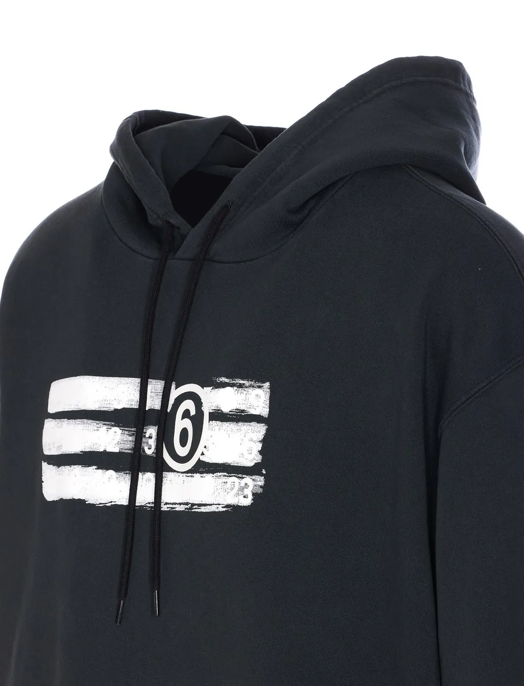Mm6 Maison Margiela Numeric Drawstring Hoodie